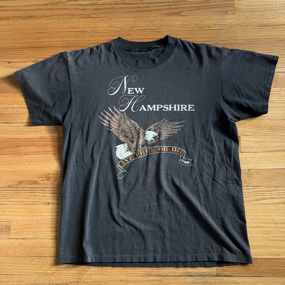 Vintage New Hampshire tee, large, grey